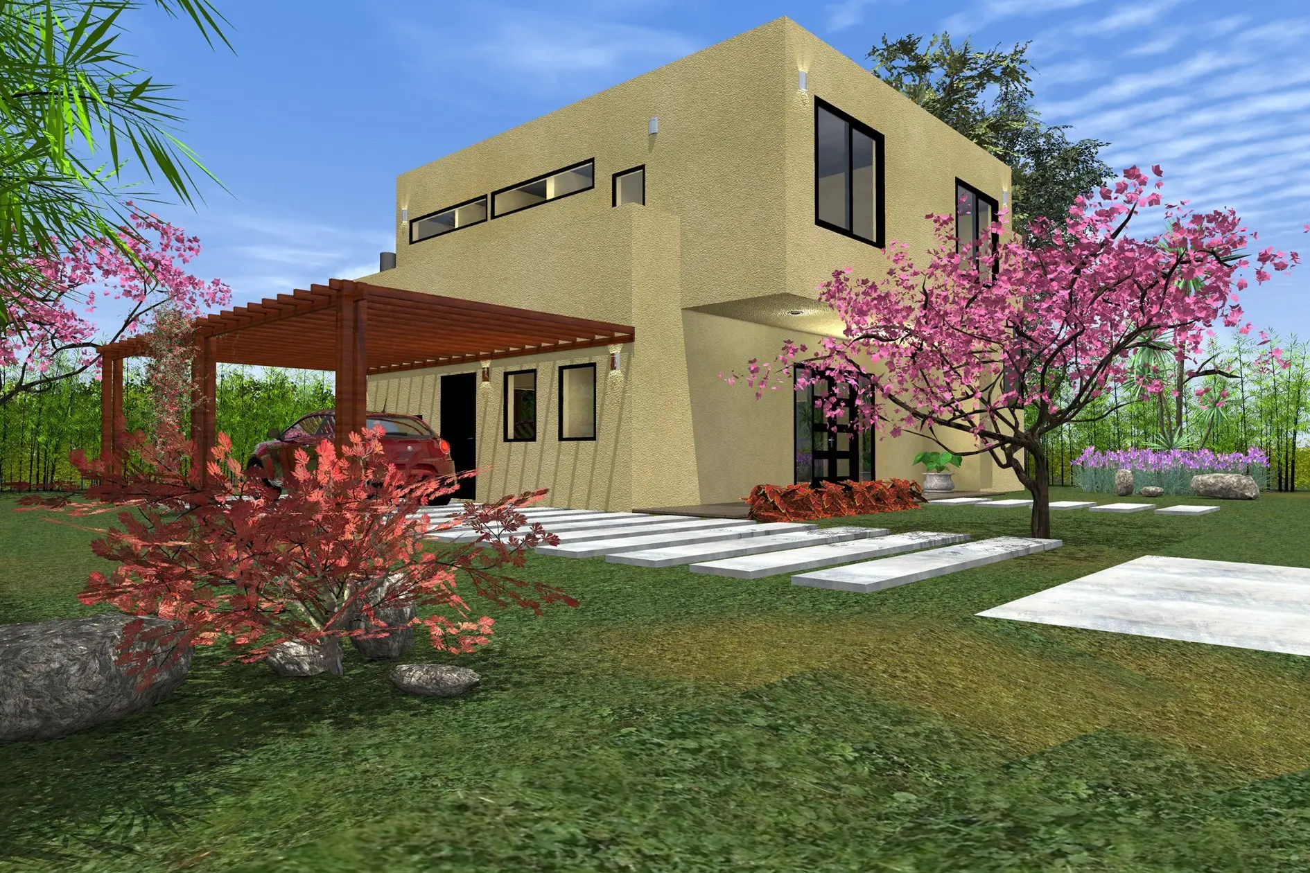 Casa en San Matías · render 3D, vista 1