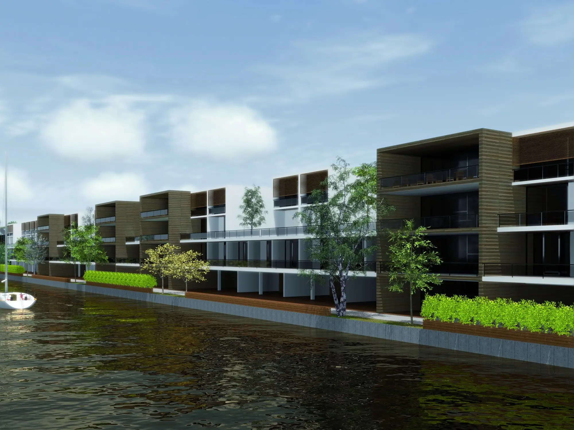 Apart en el Puerto de Frutos · render 3D, vista 2