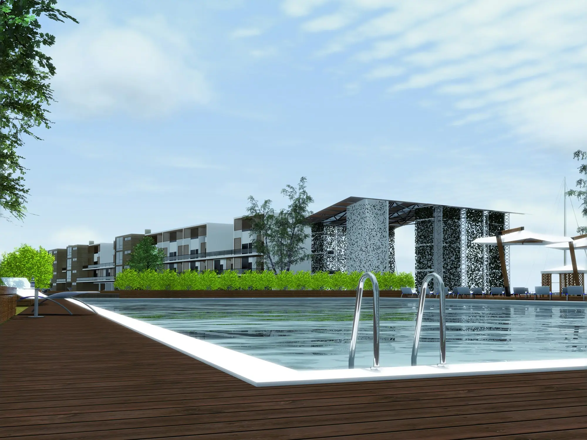 Apart en el Puerto de Frutos · render 3D, vista 3