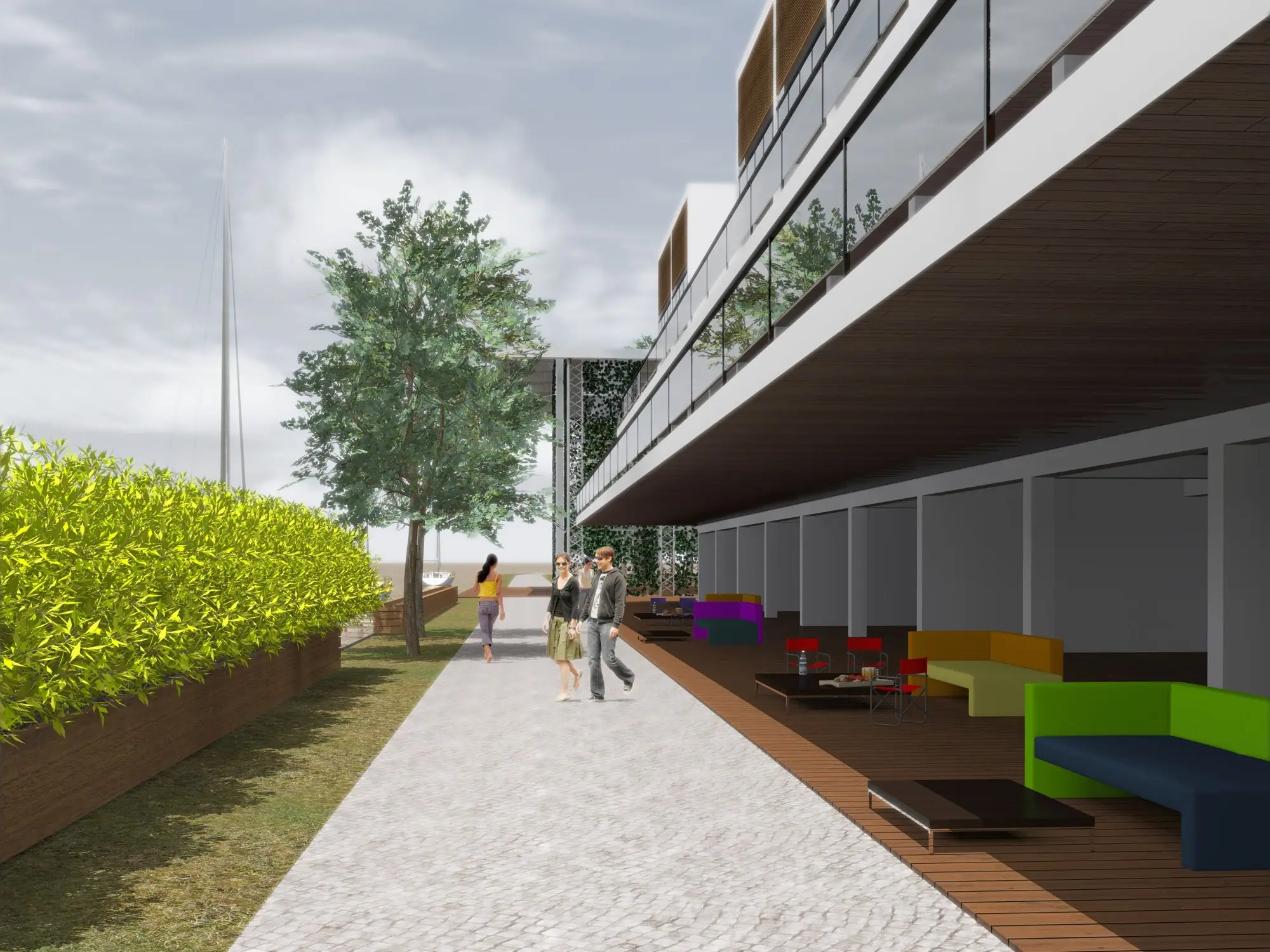 Apart en el Puerto de Frutos · render 3D, vista 5