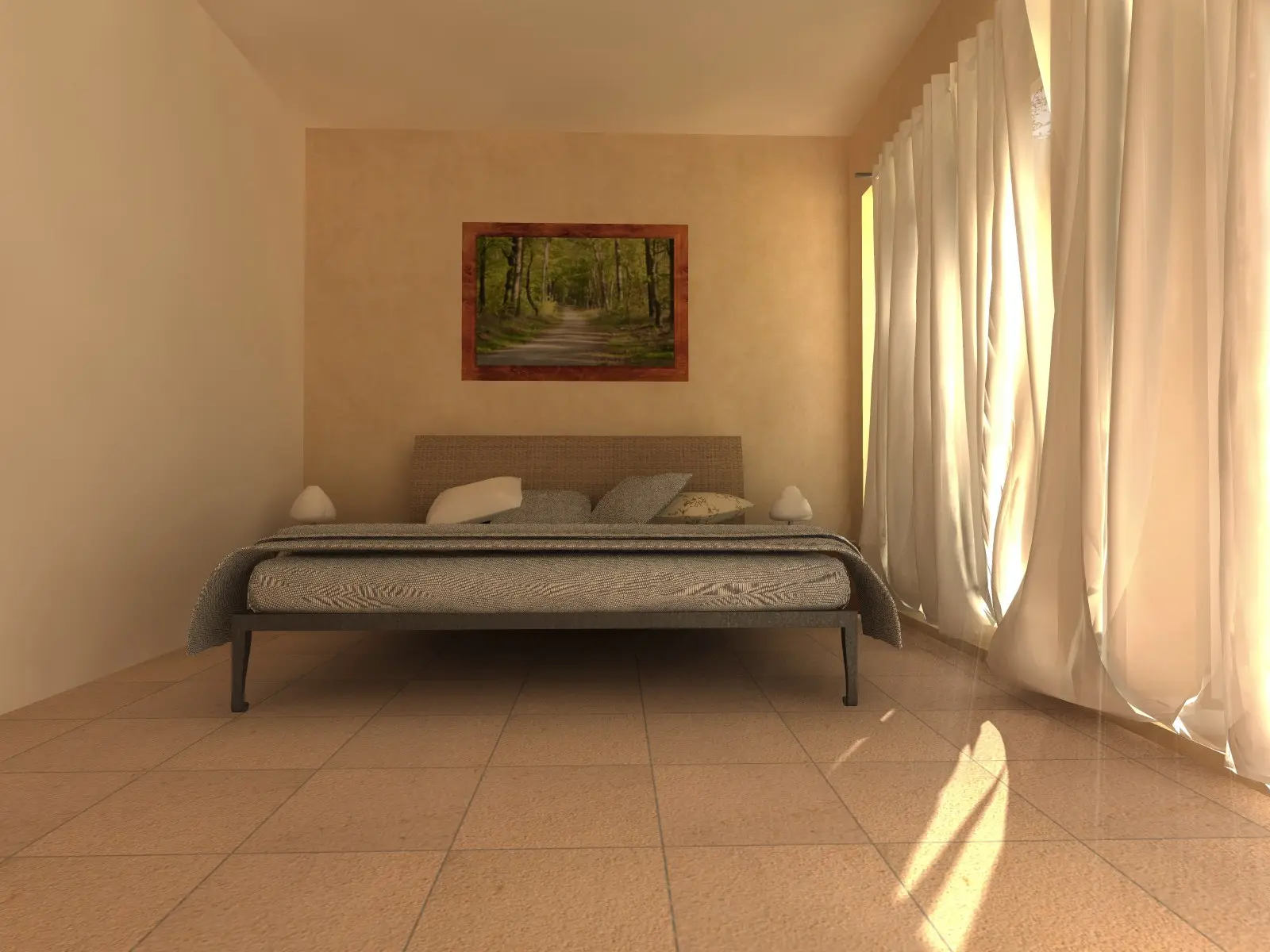 Quincho con dormitorio · render 3D, vista 6